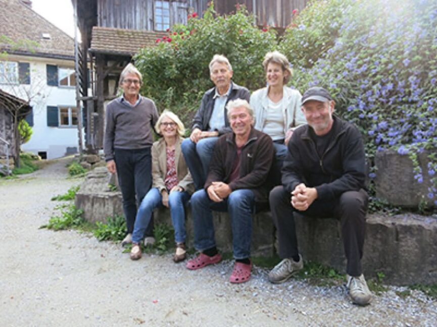 Foto der AG-Gründer:innen Christian Bernath, Suzanne Diel Bernath, Beat Stünzi, Beat Vogt, Priska Schmidlin und Christian Tobler